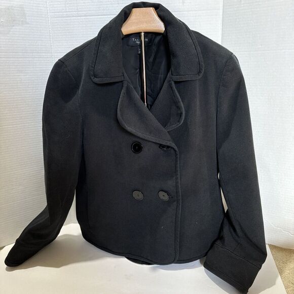 Talbots Jackets & Blazers - Talbots Women’s Sz 14P Black Blazer Business Causal Cotton/Silk Cropped